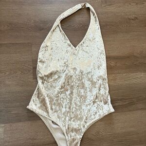 LA hearts velvet bodysuit